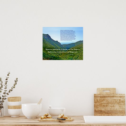 Poster Goethe Citation (Cuisine)