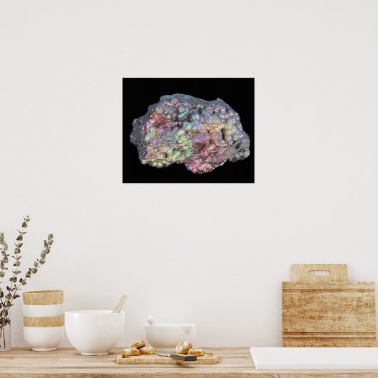 Poster Goethite montrant l'irdescence (Cuisine)