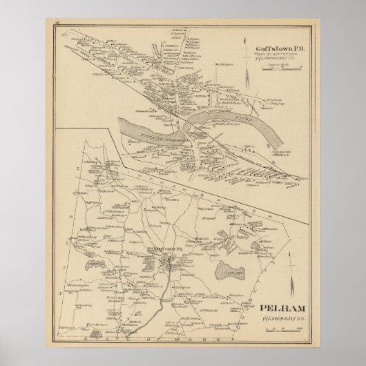 Poster Goffstown PO, Pelham (Devant)