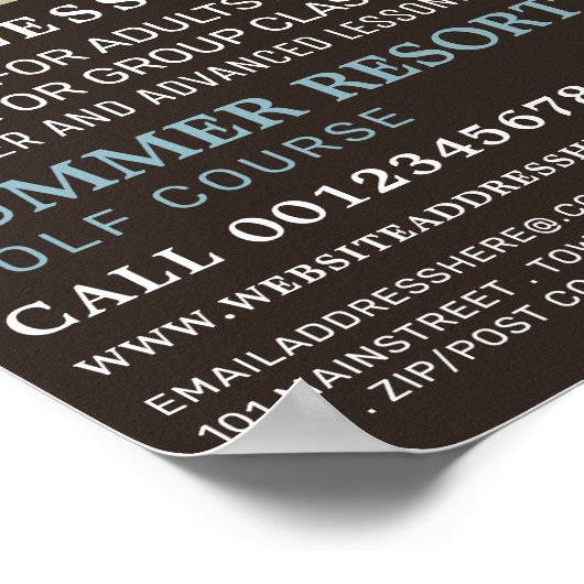 Poster GoIf Leçon Publicité (Coin)