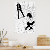 Poster Gojo affronte Toji Jujutsu Kaisen Panel Manga (Cuisine)