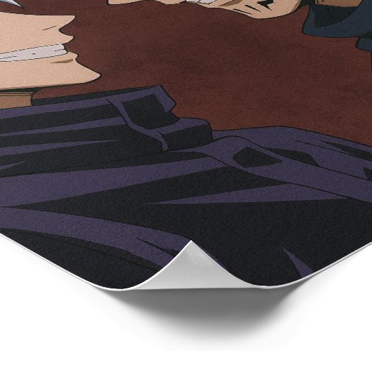 Poster Gojo Satoru & Ryoman Sukuna face off (Coin)