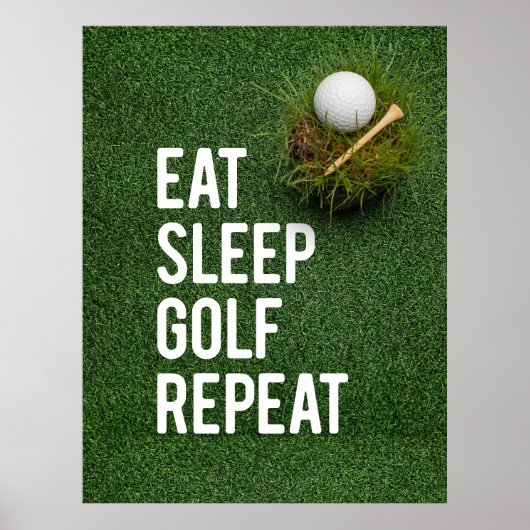 Poster Gol Funny Citations pour Golfer (Devant)