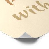 Poster Gold Angel Dieu nous a donné Musique Citation (Coin)