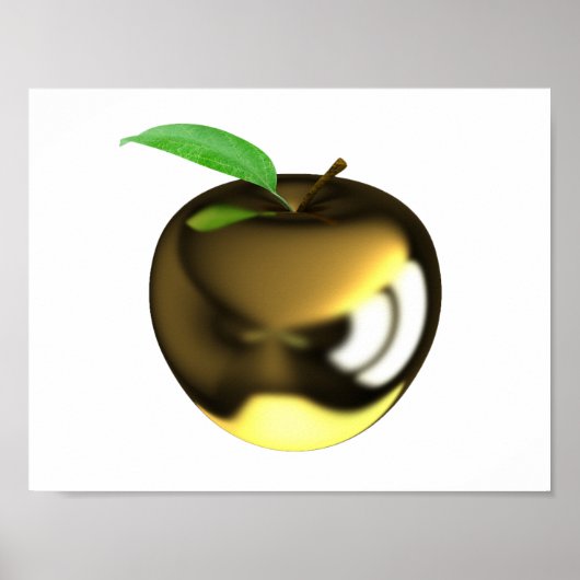 Poster Gold Apple Golden Fruit (Devant)