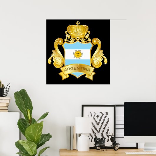 Poster Gold Argentina (Bureau à domicile)