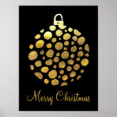 Poster Gold bauble (Devant)