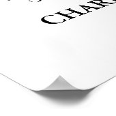 Poster Gold Black Engagement Party Personnalisé 20x30 Pho (Coin)