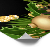 Poster Gold & Black Holiday 50th Birthday Welcome (Coin)