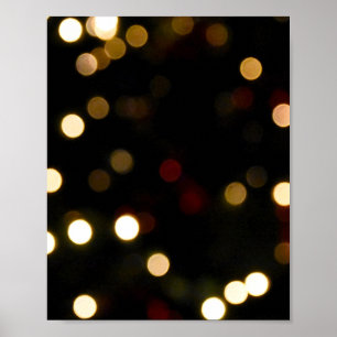 Poster Gold Bokeh