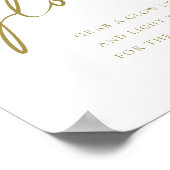 Poster Gold Bold Handritten Script Let Love Mariage (Coin)