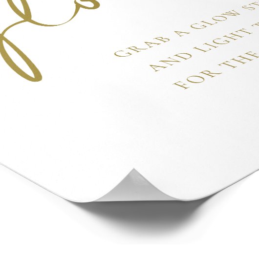 Poster Gold Bold Handritten Script Let Love Mariage (Coin)