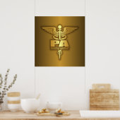 Poster Gold Caduceus (PA) (Cuisine)