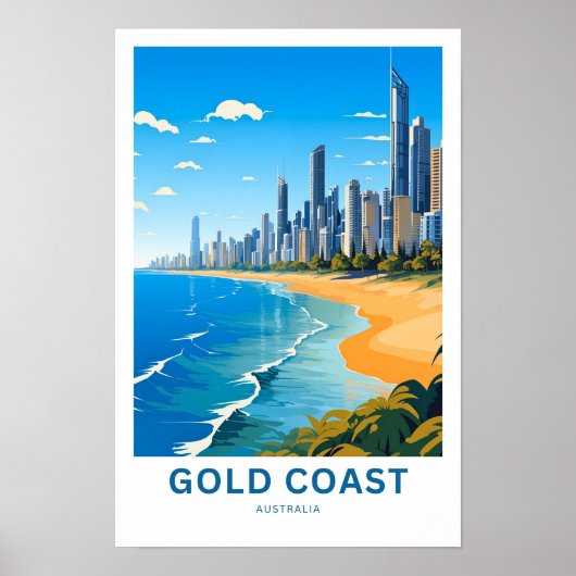 Poster Gold Coast Australia (Devant)