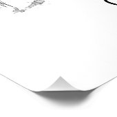 Poster Gold Coast Australia Skyline BW (Coin)