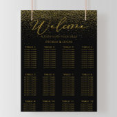 Poster Gold Confetti Boho Mariage noir