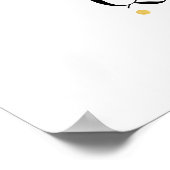 Poster Gold confetti Guillemet personnalisé art imprimé p (Coin)