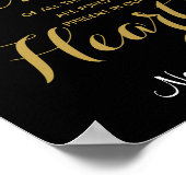 Poster Gold Cut In Love, panneau de mémoire (Coin)