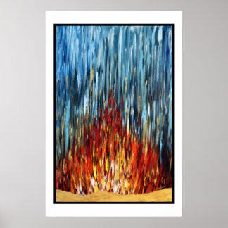 Poster Gold de l'eau de feu