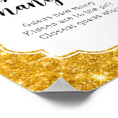 Poster Gold Devinez combien de baisers Fête des mariées j (Coin)