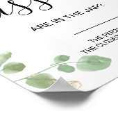 Poster Gold Devinez combien de baisers Fête des mariées j (Coin)