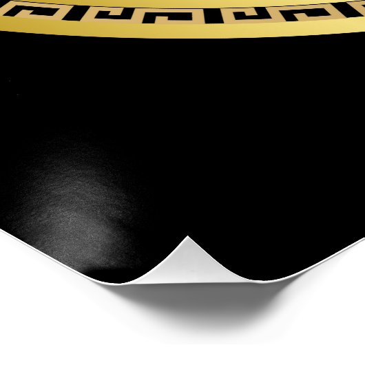 Poster Gold Dragon Wall Art- (Coin)