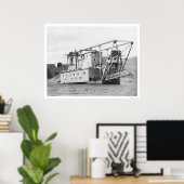 Poster Gold Dredge Klondike 1915 (Bureau à domicile)
