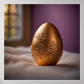 Poster Gold easter egg (Devant)