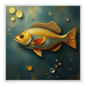 Poster gold flounders (Devant)