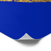 Poster Gold Foil Effet Kiss (Coin)