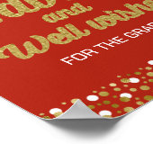 Poster Gold Foil Script Conseils et voeux de bien Signe G (Coin)