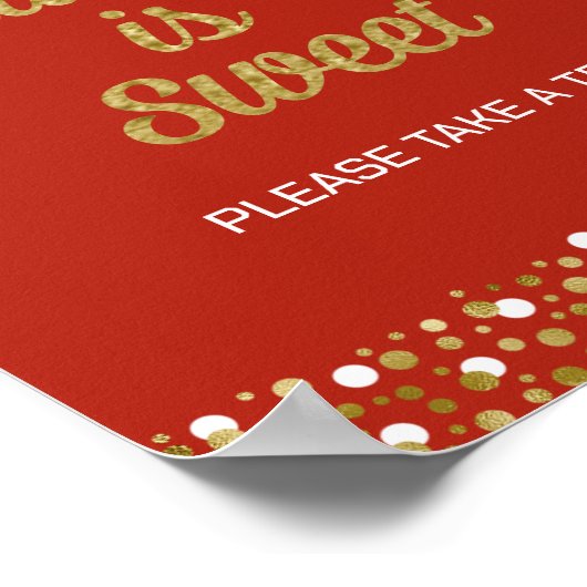 Poster Gold Foil Script Graduation est Sweet Grad Sign (Coin)