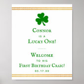 Poster Gold Foil St. Patrick's Day 1er anniversaire (Devant)