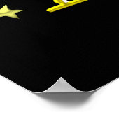 POSTER GOLD GLITZY 60E ANNIVERSAIRE DIVA (Coin)