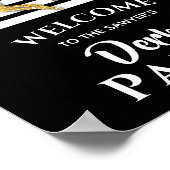 Poster Gold Horse Derby Bienvenue (Coin)