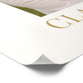 Poster Gold Ivory Minimal Photo Wedding Welcome (Coin)