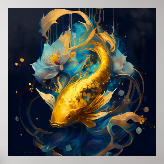 Poster Gold Koi :: (Devant)