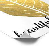 Poster Gold leaf Nature Love Art Paint (Coin)