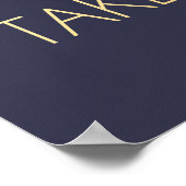 Poster Gold Love est signe doux | Typographie (Coin)