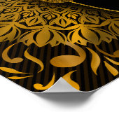 Poster Gold mandala classique élégant boisson de luxe men (Coin)