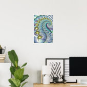Poster Gold Mandelbrot Spiral (Bureau à domicile)