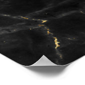 Poster Gold Marbling Black Arrière - plan Texture (Coin)