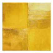 Poster Gold minimaliste moderne Abstrait (Devant)