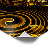 Poster Gold Modern Boho Elegant Abstract Art Pattern #502 (Coin)