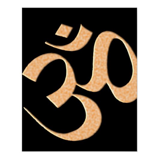 Poster Gold Om  (Devant)