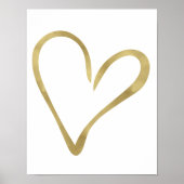 Poster Gold Open Heart II (Devant)