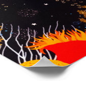 Poster Gold Orange Tropical Summer Ocean Underwater (Coin)