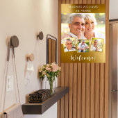 Poster Gold photo collage anniversaire fête bienvenue