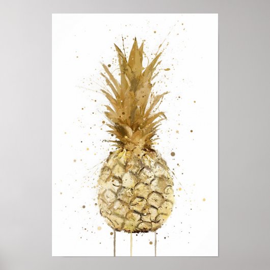 Poster Gold Pineapple (Devant)