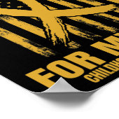 Poster Gold Ribbon Niece Childhood Cancer Awareness Ameri (Coin)